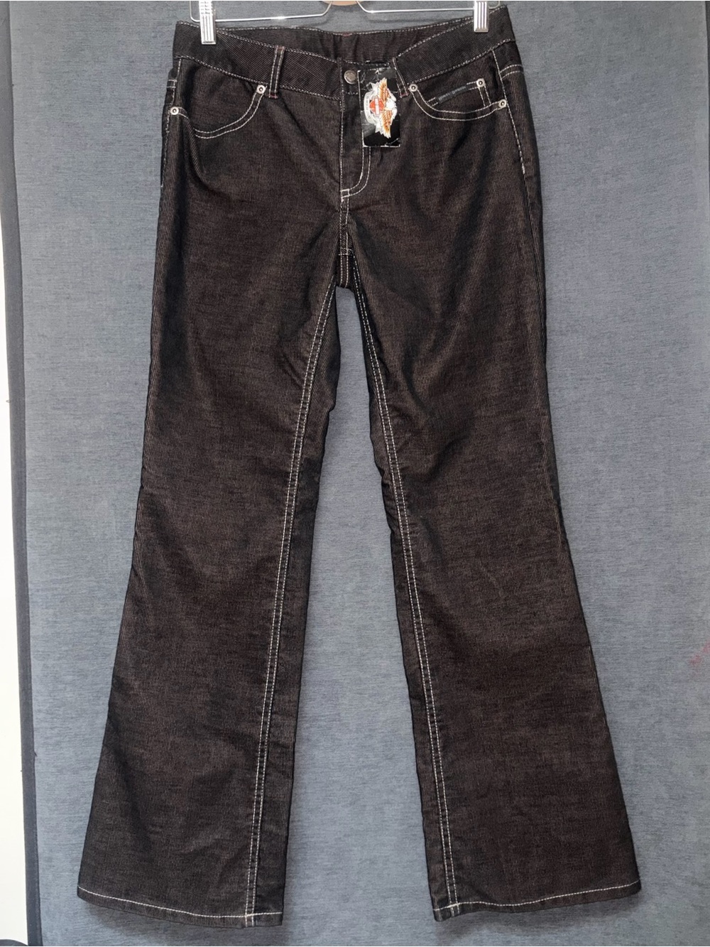 Harley-Davidson Dark Brown Flare Cords with Contrast Stitching